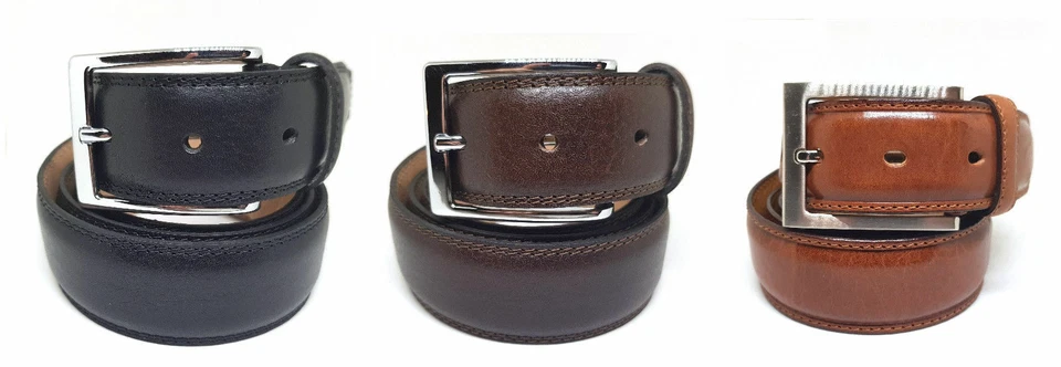 LANGER CINTURA CLASSICA UOMO DONNA VERA PELLE CUOIO ARTIGIANALE MADE IN ITALY