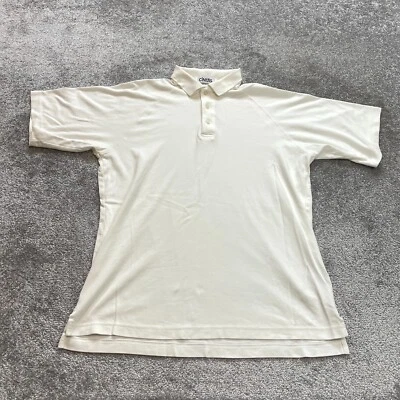 Camisa Polo Cintas Para Hombre Grande Blanca Cuello Suave Pima Algodón Rugby Golf Preppy Foto 1 de 4