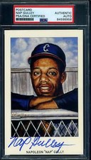 Nap Gulley PSA DNA Signed 1991 Ron Lewis Negro League Postcard Autograph
