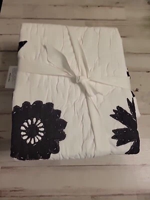 Pottery Barn Lilo Handcrafted Cotton Sham King - Juego de 2 carbón  Foto 1 de 3