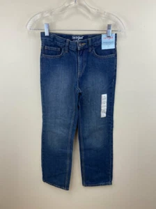 NWT Cat & Jack Boys 10 Relaxed Straight Denim Blue Jeans Adjustable Waist - Picture 1 of 4
