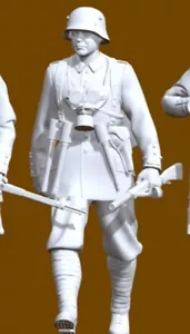 Ww1 German Soldier 1:24 Resin Printed - Bild 1 von 1