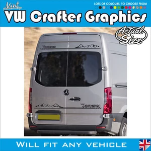 LWB Volkswagen Crafter VW Camper Motorhome Decals Stickers Van Graphics 132 - Picture 1 of 5