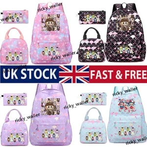 2025 La*bu*bu* 3pc Back Pack Back To School Bag Rucksack Pencil Case Lunch Bag - Picture 1 of 18