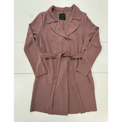 Chaqueta gabardina Active USA para mujer pequeña rosa con cinturón ligera carrera (244) Foto 1 de 4