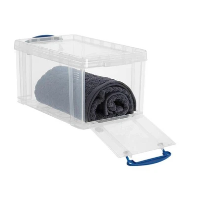 MARKTDISCOUNT Really Useful Box Aufbewahrungsbox 8,0 l transparent 34,0 x 20,0 x 17,5 cm