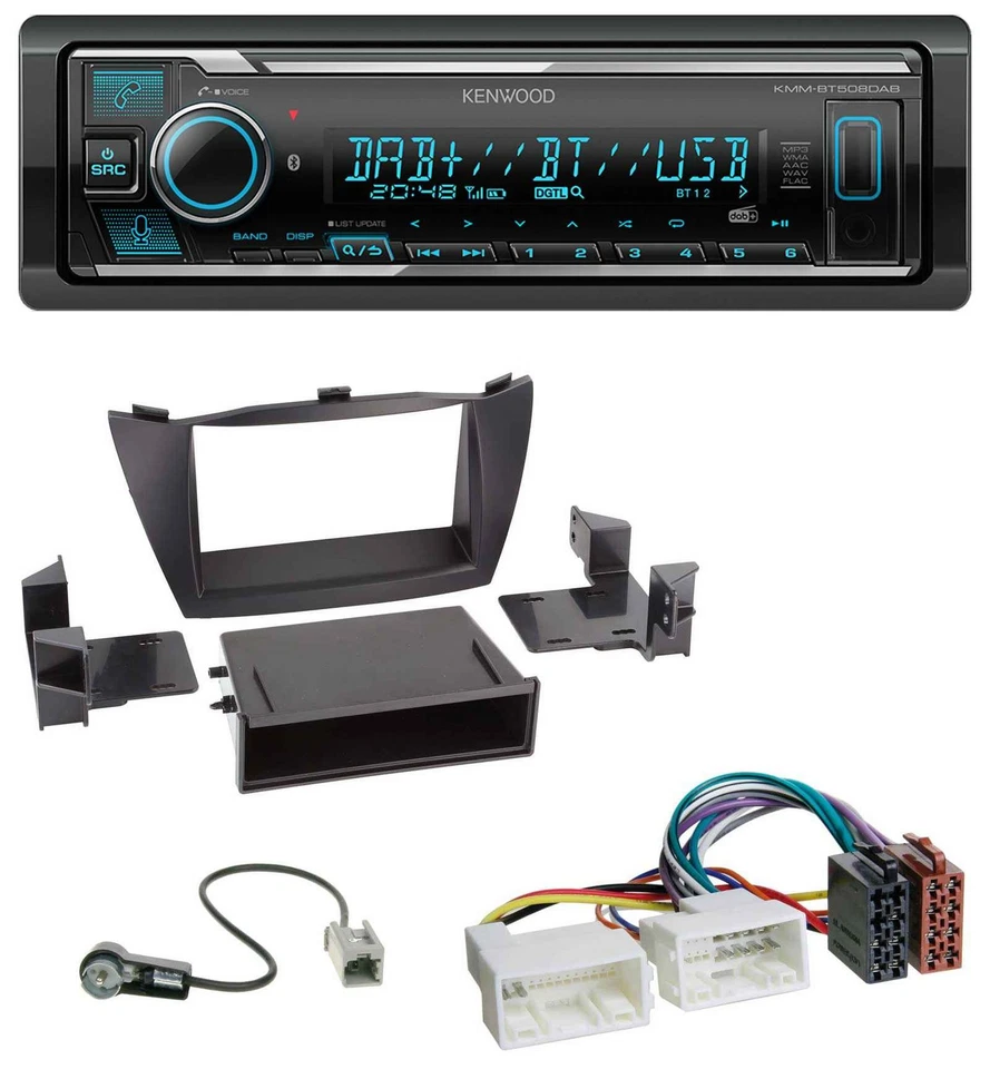 Kenwood Bluetooth MP3 DAB USB Autoradio für Hyundai Tucson (2010-2015) - Bild 1 von 4