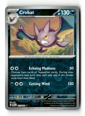 Crobat Uncommon Reverse Holo SV04: Paradox Rift 112/182 NM Pokémon TCG - Image 1 of 2