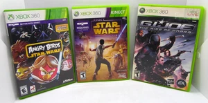 Xbox 360 Video Game Bundle Angry Birds, Star Wars, & Gi Joe - Picture 1 of 6