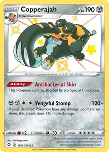 Pokemon Shining Fates Copperajah SV091/SV122 Shiny Holo Rare Holo Card - Picture 1 of 1