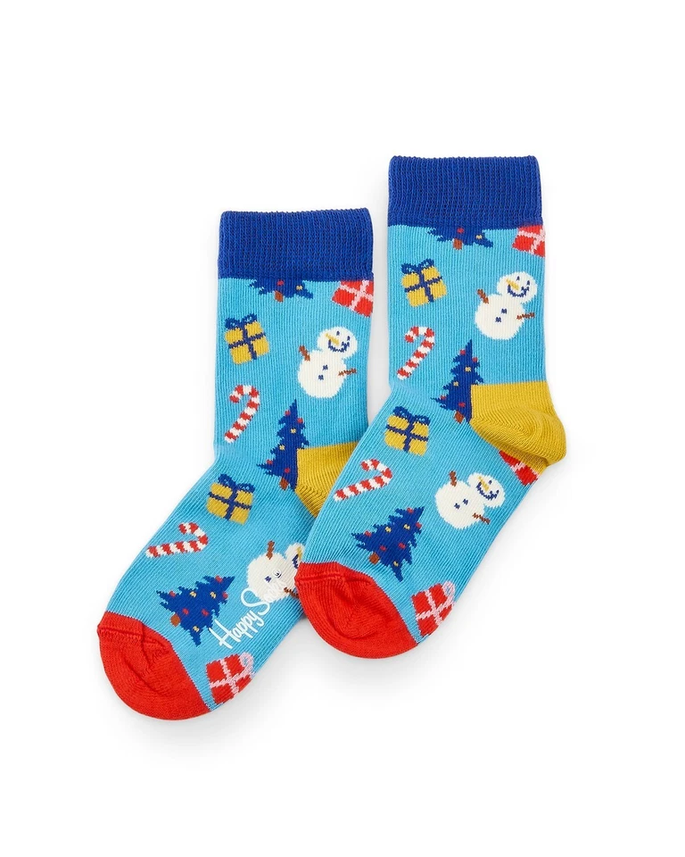 ¡TRÁELO! Calcetines navideños de algodón orgánico para niños Happy Socks 2 - 3 años NUEVO Foto 1 de 1