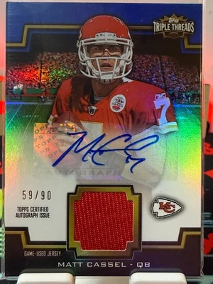 2011 Topps Triple Threads - Unity Autographed Relics Matt Cassel /75 - Image 1 of 2