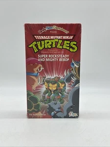 TMNT - Super Rocksteady and Mighty Bebop - 1990 - VHS Movie -SEALED - Picture 1 of 7