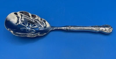 TOWLE "OLD MASTER" 纯银手柄 PIERCED CASSEROLE SPOON 带不锈钢碗 — 第 1/4 张图片