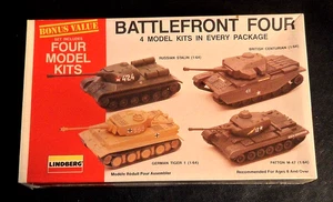 Modelos Lindberg 1/64 BATTLEFRONT CUATRO modelos de cuatro tanques *SELLADOS* - Imagen 1 de 5