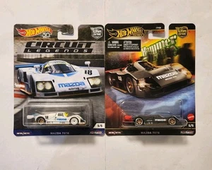 HOT WHEELS SET OF 2 MAZDA 787B CIRCUIT LEGENDS + HAMMER DROP - Picture 1 of 3