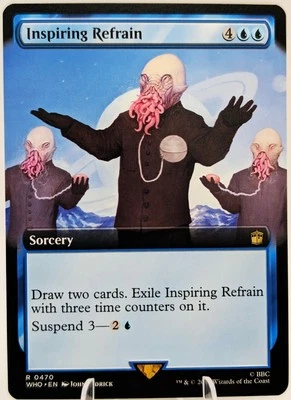 Inspiring Refrain (Extended Art) | MTG WHO | EDH Doctor Suspend Draw | NEW NM+ - Image 1 of 3