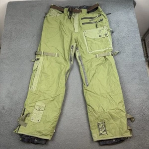Pantalones de nieve Grenade Fatigue Project para hombre XXL verdes holgados carga snowboard - Imagen 1 de 16