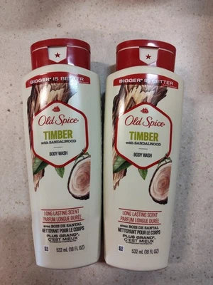 (2 包)旧香料-木材-檀香味身体洗涤-18 盎司-优先邮件 — 第 1/4 张图片