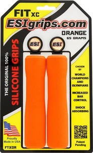Esi Fit Xc Grips Orange Bike Grip Bicycle Handle Foam Handle Handles - Picture 1 of 1