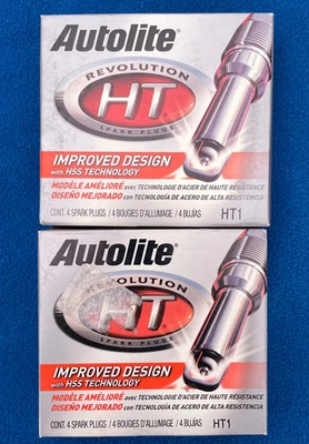 8 件 Autolite Revolution HT1 白金火花塞适用于福特 4.6L V8 野马探险者 — 第 1/4 张图片