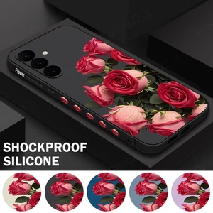 Funda Rosa Para Samsung Galaxy S25 FE S24 S23 Ultra A17 A56 A16 A15 Funda Silicona - Imagen 1 de 19