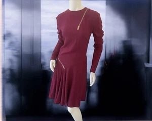 NWT Stella McCartney Asymmetric Zipper Dress Size 42 $1295 - Picture 1 of 7