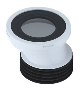 WC Anschlußstutzen Exzentrischer Anschluss Abfluss Rohr Versatz Stutzen ø90 20mm - Bild 1 von 2