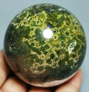 Collection ! Raw NATURAL OCEAN JASPER Geode QUARTZ CRYSTAL Sphere Ball HEALING - Picture 1 of 11