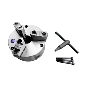 Mandriles de torno de desplazamiento autocentrante de 6" 3 mandíbulas, fresadora de torneado de mandíbulas lisas - Imagen 1 de 5
