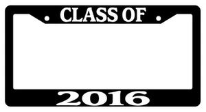 Black License Plate Frame CLASS-OF-2016 Auto Accessory -675 - Bild 1 von 1