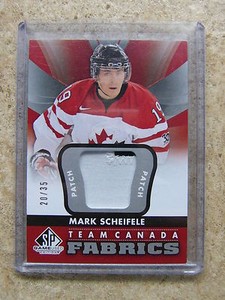 12-13 UD SPGU SP Game Used Team Canada Fabrics Patch #TC-19 MARK SCHEIFELE /35