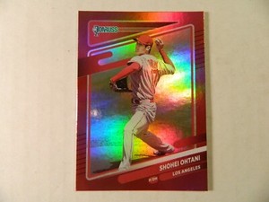  2021 Donruss Holo Red SP Parallel Card of Shohei Ohtani - Angels  SUPER HOT