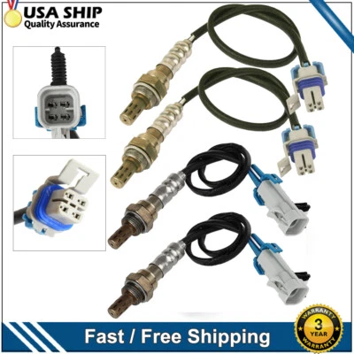 Sensor de oxígeno 4 piezas arriba y abajo para Chevy Avalanche Silverado Suburban 1500 2008-2013 Foto 1 de 4