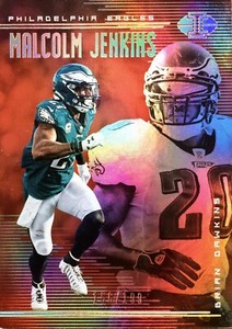 2018 Panini Illusions Football Malcolm Jenkins Brian Dawkins Red Parallel /199