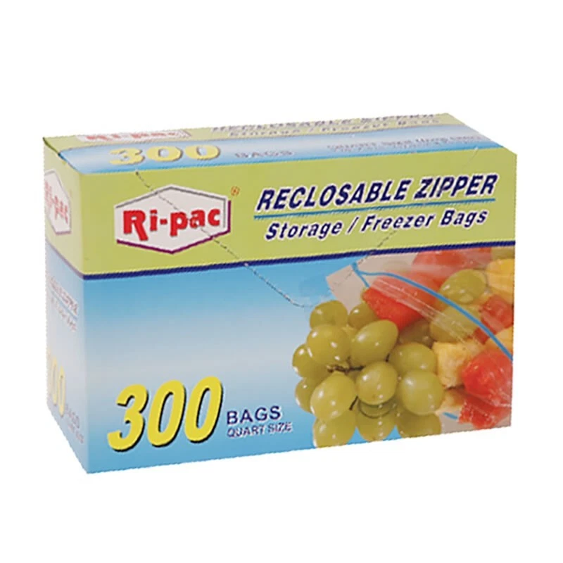 Ri-Pac  Heavy Duty Zipper Recloseable Bags – Quart, 300 Count, FREE SHIPPING - Image 1 of 1