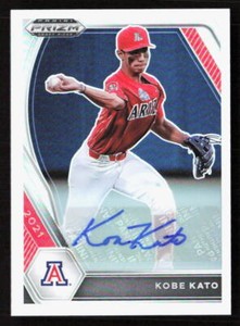 2021 Panini Prizm Draft Picks Kobe Kato Silver Auto   #PDP217 Arizona Wildcats