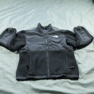 The North Face Jacket Girls Medium Black Denali Polartec Fleece Outdoor Travel - Picture 1 of 16