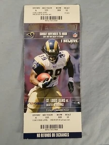 11-25-07 2007 Seattle Seahawks  St. Louis Rams Ticket Stub *Holt Bruce - Picture 1 of 2