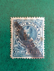 1911-Terranova(Canada)-1 valore usato-8 cent. blu/verdastro-Incoronazione.-