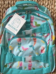 NWT Pottery Barn Kids Mermaid Large Backpack-Sold Out-Beach-No Mono Aqua - Picture 1 of 3