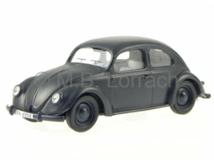 VW coccinelle Brezel Beetle matt nero modellino Vitesse 1/43 - Foto 1 di 4