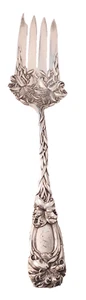 New Art by Durgin Sterling Serving Fork 8 5/8" - Picture 1 of 6