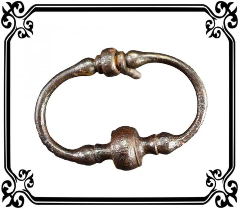 Vintage French Antique Wrought iron doorknocker 18th century Cover