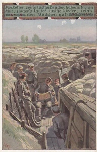 Paul Hey Künstler-AK alt Musketier lustige Brüder Soldatenlied Kunst 2208286 - Picture 1 of 2