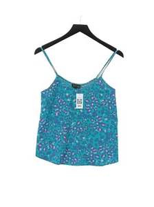 Topshop Women's T-Shirt UK 6 Green 100% Polyester Camisole - Picture 1 of 5
