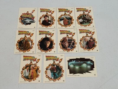 BACK TO THE FUTURE II 1989 TOPPS COMPLETE STICKER SET 14 CARD LOT COLLECTION NM - Image 1 of 4