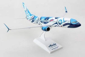 SKYMARKS ALASKA 737-800 1/130 SALMON PEOPLE - Picture 1 of 11