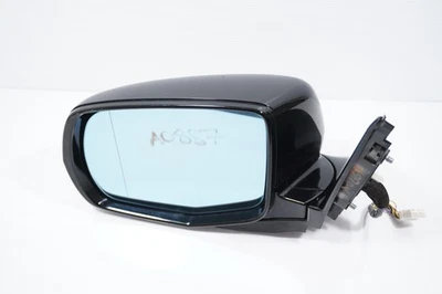 14-16 ACURA MDX LEFT DRIVER SIDE VIEW MIRROR BLACK W/O CAMERA 12 WIRES - Image 1 of 4
