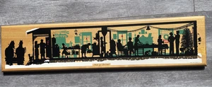 Harvey Bernard Home For Christmas Schild 1986 Holz Americana Silhouetten - Bild 1 von 18